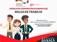 GIZ-México lanza convocatoria para la Asesoría Técnica del Proyecto Agenda 2030-Oaxaca