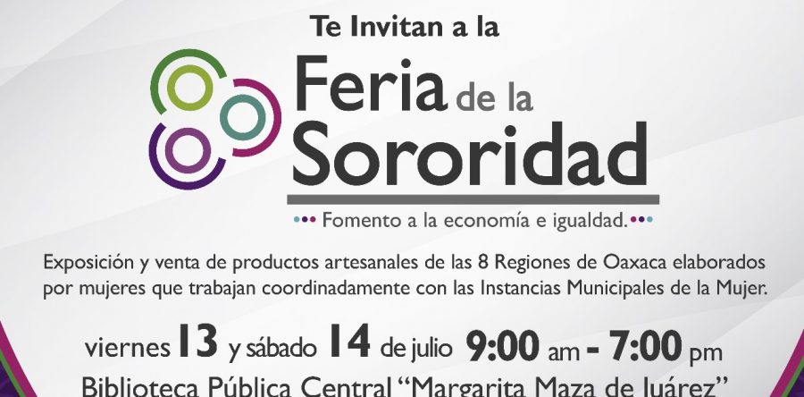 Invita SMO a la Segunda Feria de la Sororidad