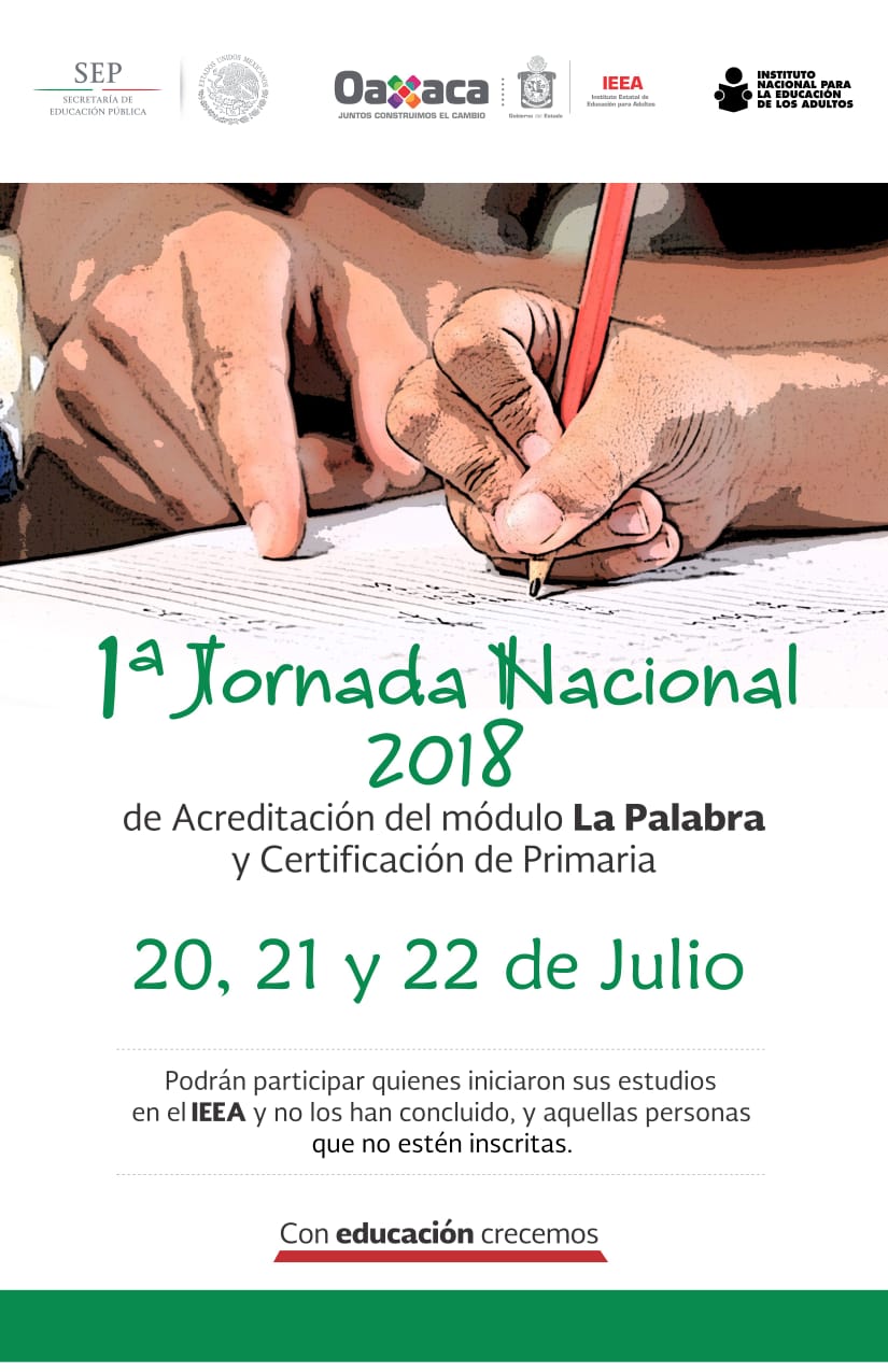 Realizarán Primera Jornada Nacional 2018 de alfabetización y certificación de primaria