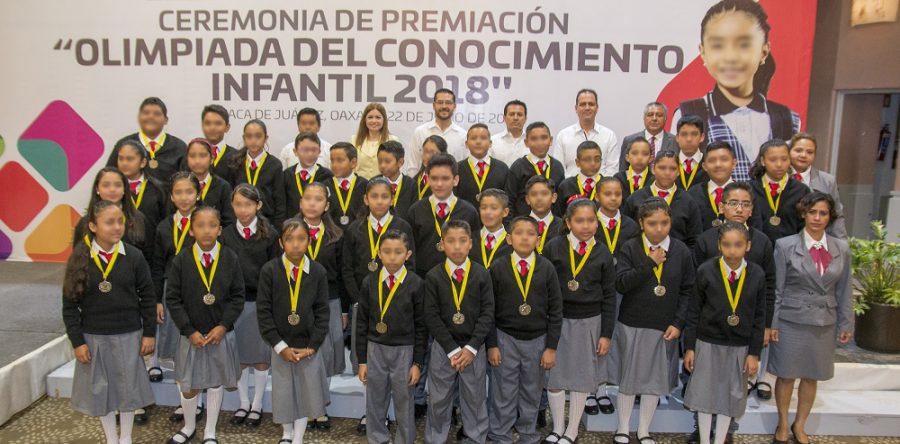 Reconoce IEEPO a ganadores de la Olimpiada del Conocimiento Infantil 2018