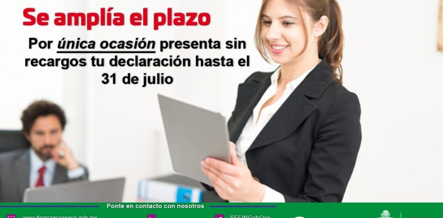 Se amplía periodo para la presentación de declaraciones bimestrales