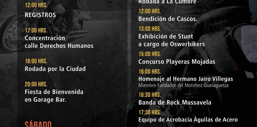 Se vive en Oaxaca el 2º Motofest Guelaguetza 2018