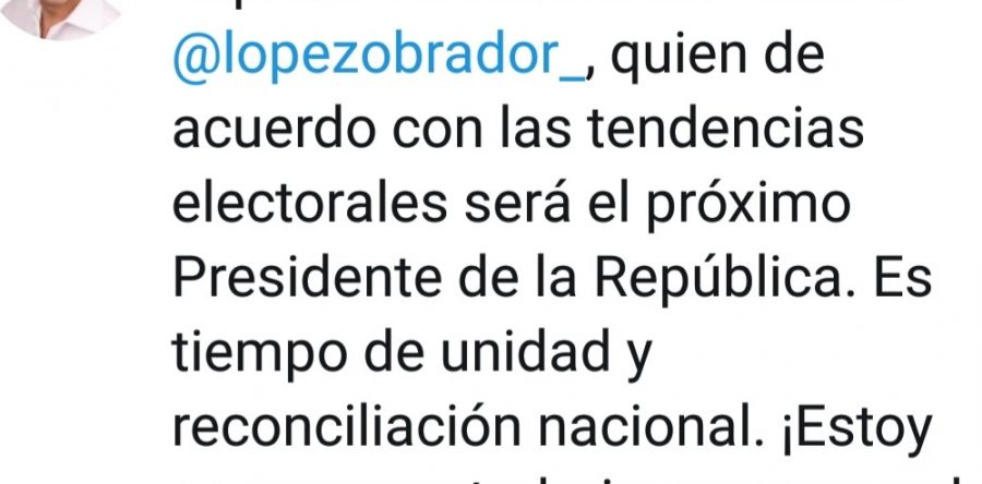 Felicita gobernador Alejandro Murat a AMLO