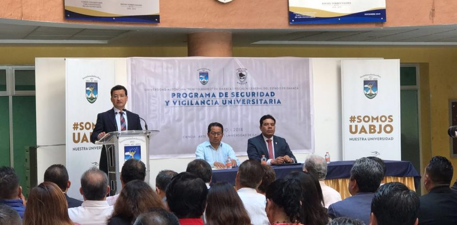 La UABJO y la FGJO implementan el  programa de seguridad y vigilancia universitaria