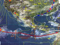Se prevén tormentas puntuales muy fuertes acompañadas de actividad eléctrica y granizadas en Sonora, Chihuahua, Durango, Jalisco y Colima.