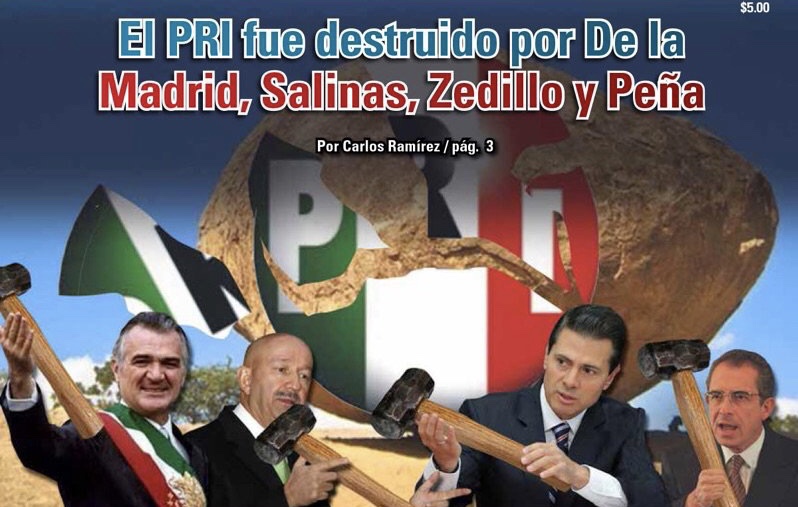 El PRI fue destruido por De la Madrid, Salinas, Zedillo y Peña: Carlos Ramírez