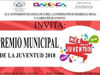 Continúan actividades de “Agosto, mes de la Juventud Oaxaca 2018”