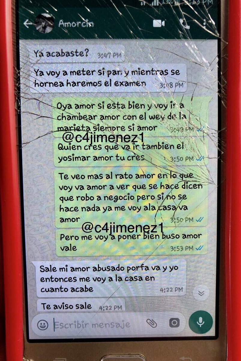 Ladrón escribe a su “amor” que va “chambear” en asalto