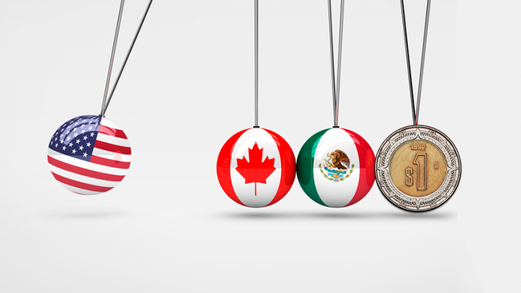 El peso ‘baila al ritmo’ del TLCAN