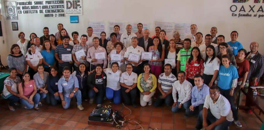 Gobierno del Estado y DIF Oaxaca reciben capacitación de UNICEF para atención de Niñas, Niños y Adolescentes en caso de contingencias