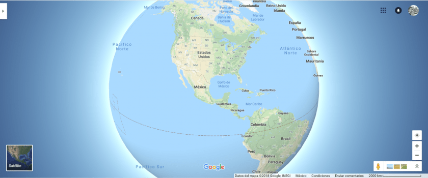 La Tierra deja de ser plana en Google Maps