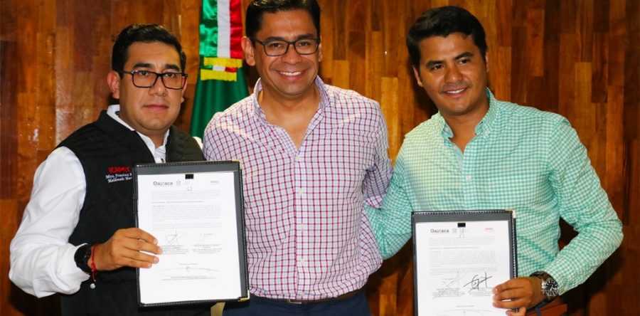 Firman ICAPET e IFREO convenio para mejorar el servicio de registros inmobiliarios de Oaxaca