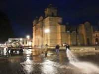 Implementa Gobierno Municipal operativo de lavado en espacios públicos de la ciudad