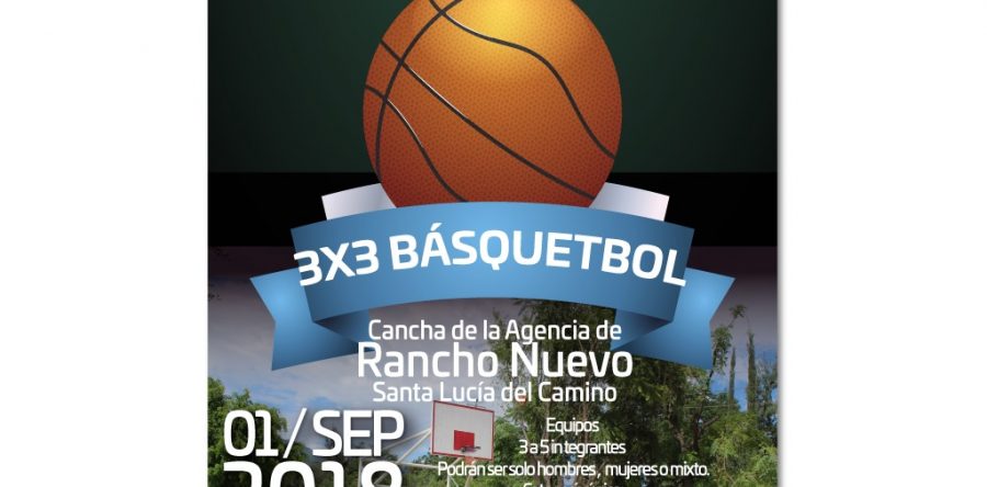 Listo el primer torneo de básquetbol 3×3 en Santa Lucía del Camino, no te quedes fuera, participa