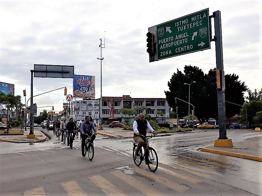 Participa Sevitra en recorrido en transporte no motorizado