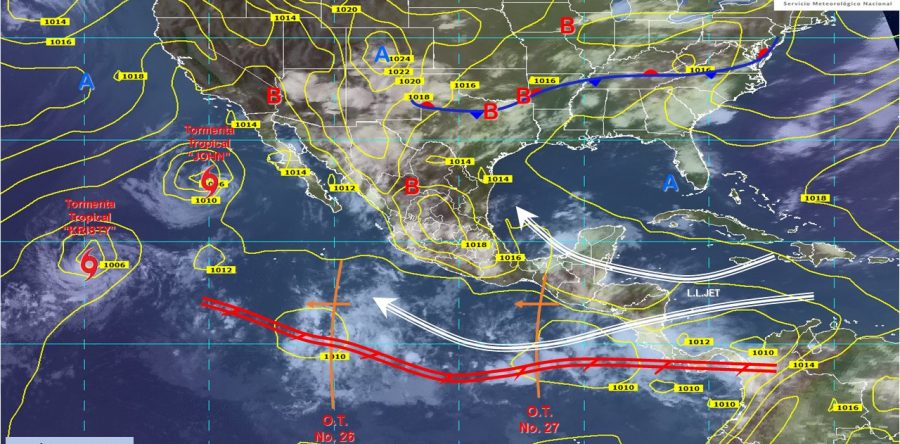 Se prevén lluvias puntuales intensas acompañadas de actividad eléctrica y posibles granizadas en Puebla y Oaxaca