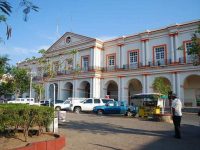 Colonos protestan en el Palacio de Santo Domingo Tehuantepec