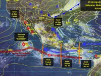 Se prevén tormentas puntuales intensas con actividad eléctrica en Veracruz, Oaxaca y Chiapas