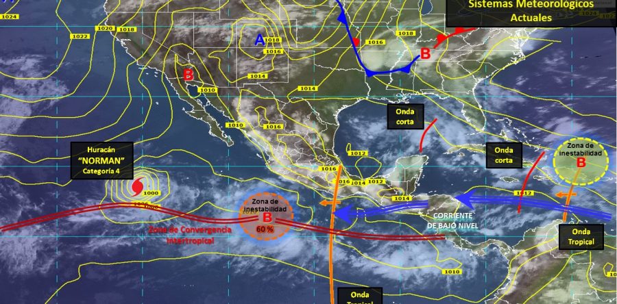 Se prevén tormentas puntuales fuertes a muy fuertes con actividad eléctrica y granizo en el occidente, centro, sur y oriente del país