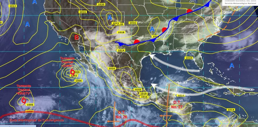 Se prevén lluvias puntuales intensas en Oaxaca, Chiapas y sur de Veracruz