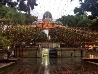 La Plaza de la Constitución se viste de verde,  blanco y rojo  durante el mes patrio