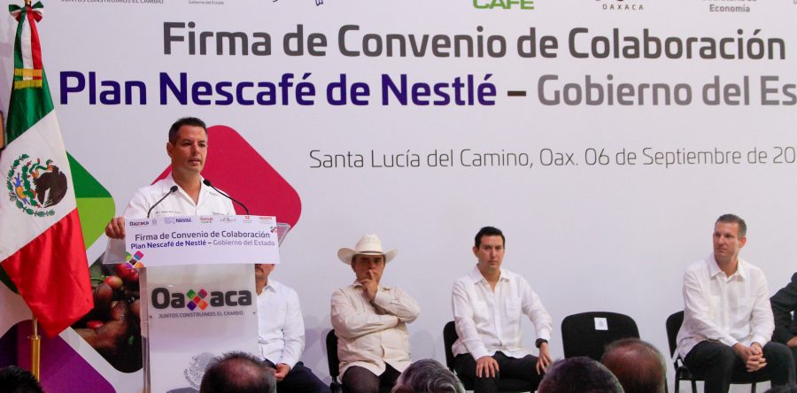 Oaxaca, ejemplo de éxito en acuerdo productivo de café: Alejandro Murat