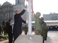 DIF Estatal Oaxaca encabeza izamiento a nuestro lábaro patrio en la capital oaxaqueña