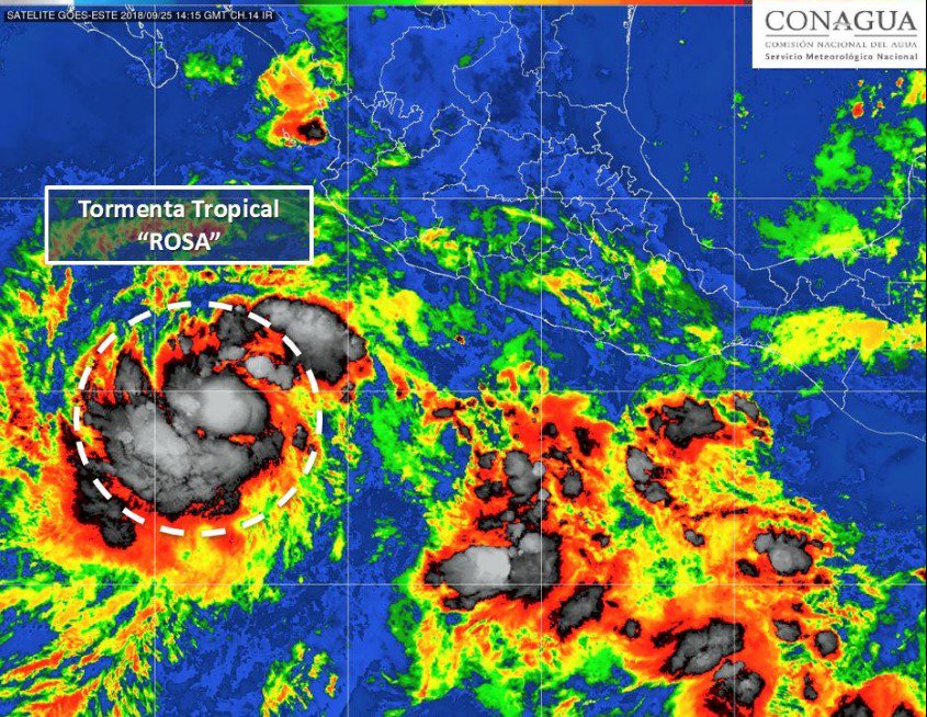 Tormenta Tropical Rosa provoca en Oaxaca Mar de Fondo: Cepco