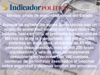 México: crisis de seguridad, crisis del Estado: Carlos Ramírez