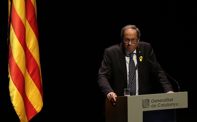 Independencia catalana, sin marcha atrás: Quim Torra