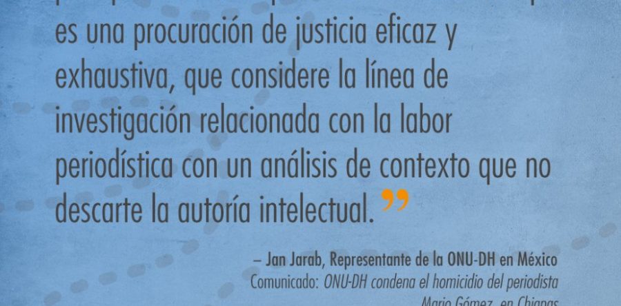 Nueve periodistas asesinados en lo que va del año: ONU-DH