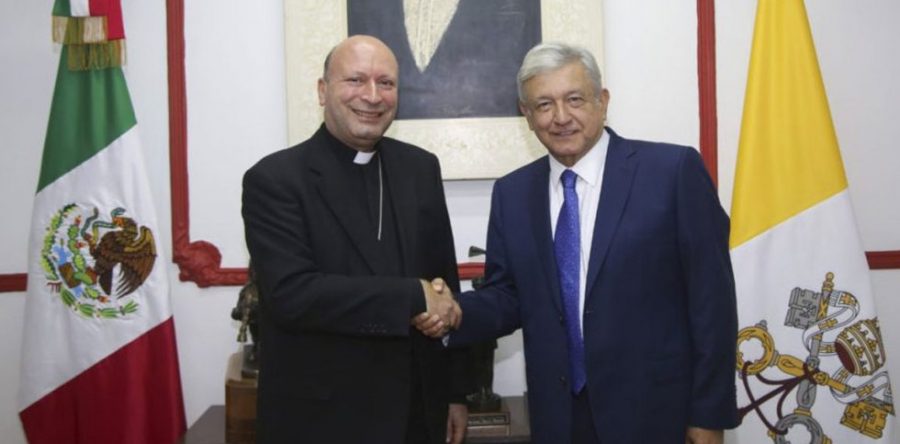 Nuncio apostólico Franco Coppola se reúne con AMLO