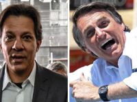 Prevén segunda vuelta entre heredero de Lula y Bolsonaro en Brasil
