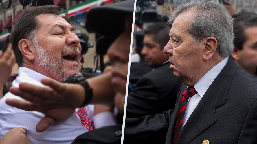 Primer ’round’ de Fernández Noroña en San Lázaro fue contra ¡Muñoz Ledo!