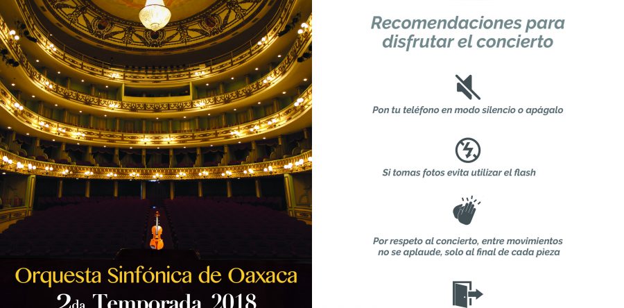 Continúan presentaciones de Orquesta Sinfónica de Oaxaca