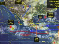 Se prevén tormentas puntuales intensas acompañadas de actividad eléctrica en Oaxaca y Chiapas