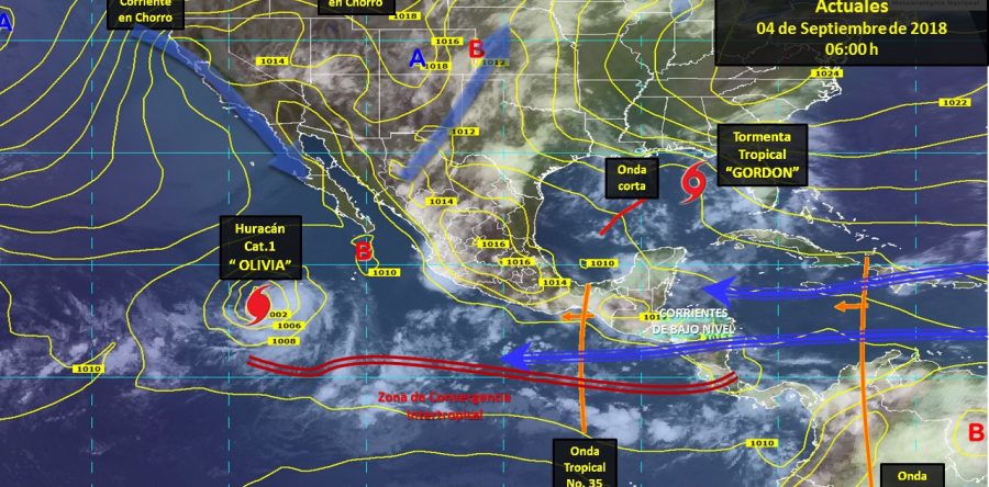 Se prevén tormentas puntuales intensas acompañadas de actividad eléctrica en Oaxaca y Chiapas