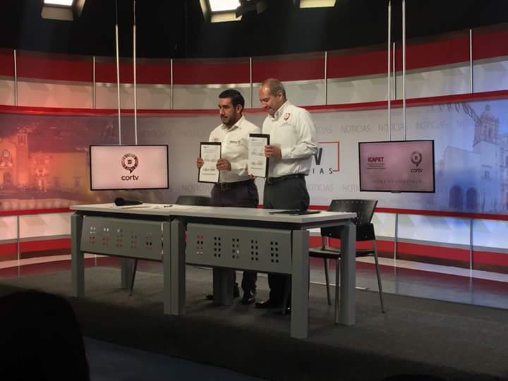 Firma la CORTV e ICAPET convenio de colaboración