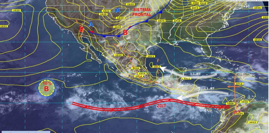 Se pronostican tormentas puntuales muy fuertes con actividad eléctrica en Coahuila, Oaxaca, Puebla y Veracruz