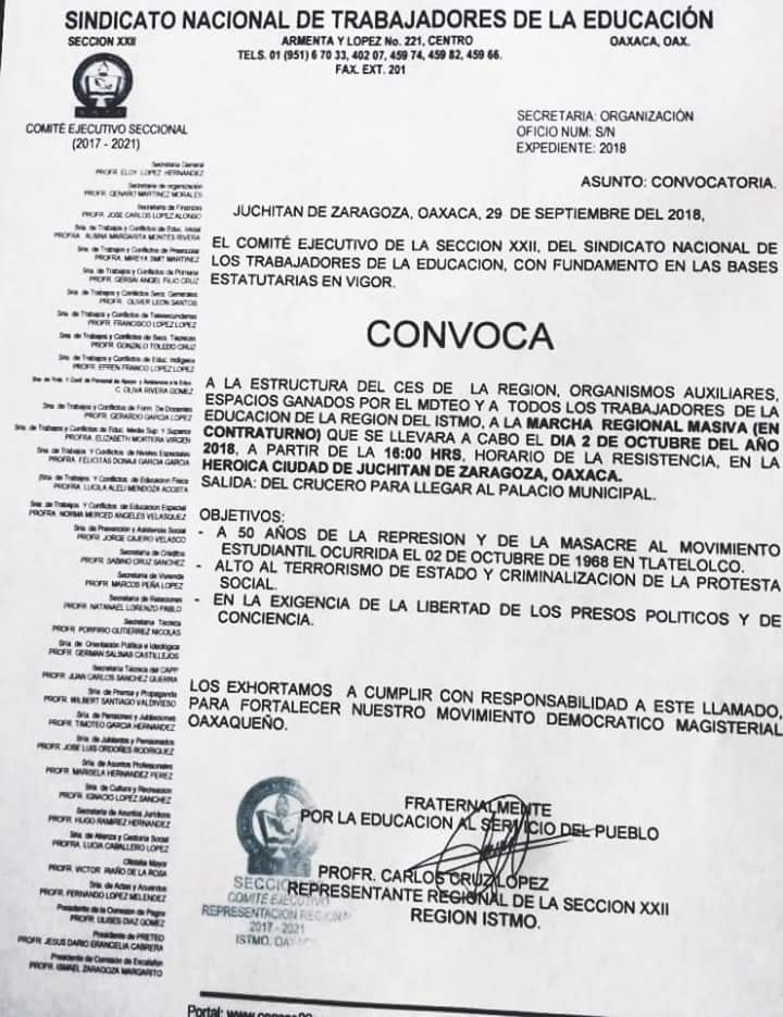 Marchará la S-22 el próximo martes en el Istmo