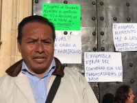 Sindicalizados del Ayuntamiento de Oaxaca de Juárez piden solución al problema del Fondo de Pensiones