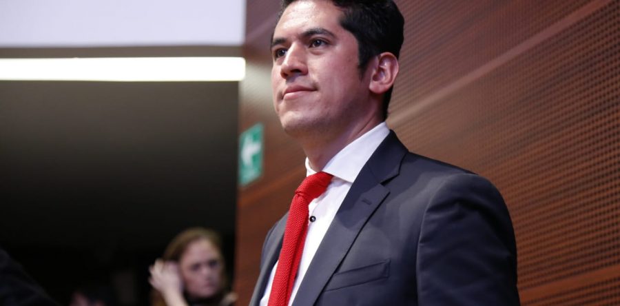 Senador Israel Zamora Guzmán se integra al grupo parlamentario del Partido Verde