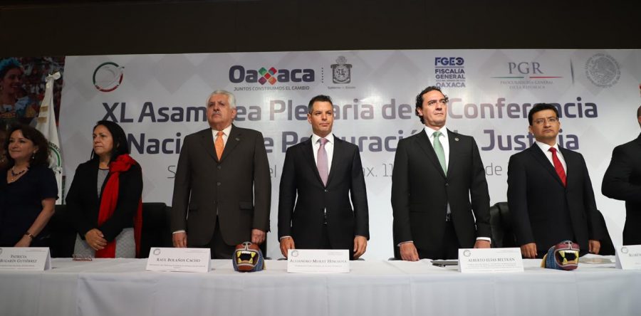 Refrenda Alejandro Murat compromiso para consolidar el Sistema de Justicia Penal Acusatorio