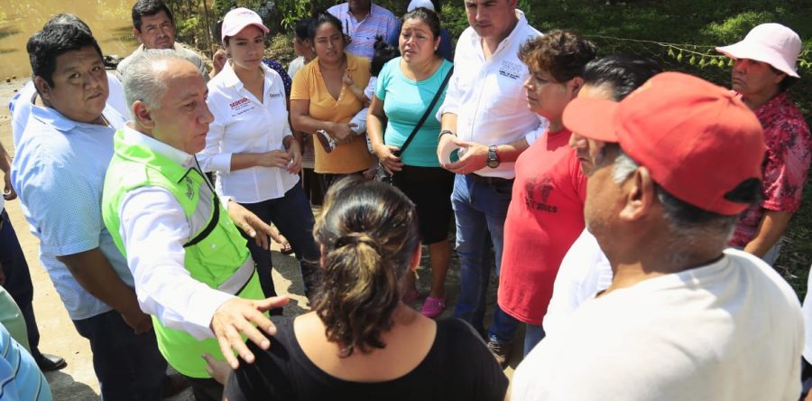 Continúan apoyos gubernamentales en zonas afectadas por lluvias  en la región de la Cuenca