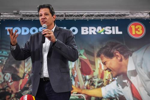 Haddad acusa a Bolsonaro de hacer campaña con “dinero sucio”
