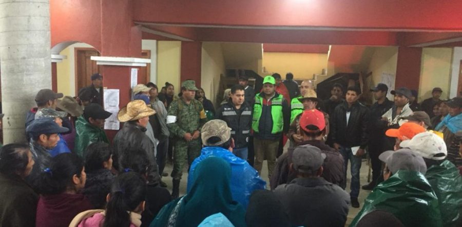 Se habilita refugio temporal en San Pedro Ocotepec, Mixes: CEPCO