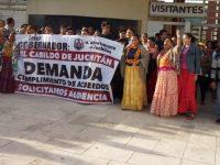 Con manifestación Gloria Sánchez exige recursos para damnificados de los sismos