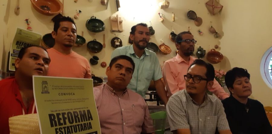 Convocan burócratas a taller de difusión del anteproyecto de la Reforma Estatutaria