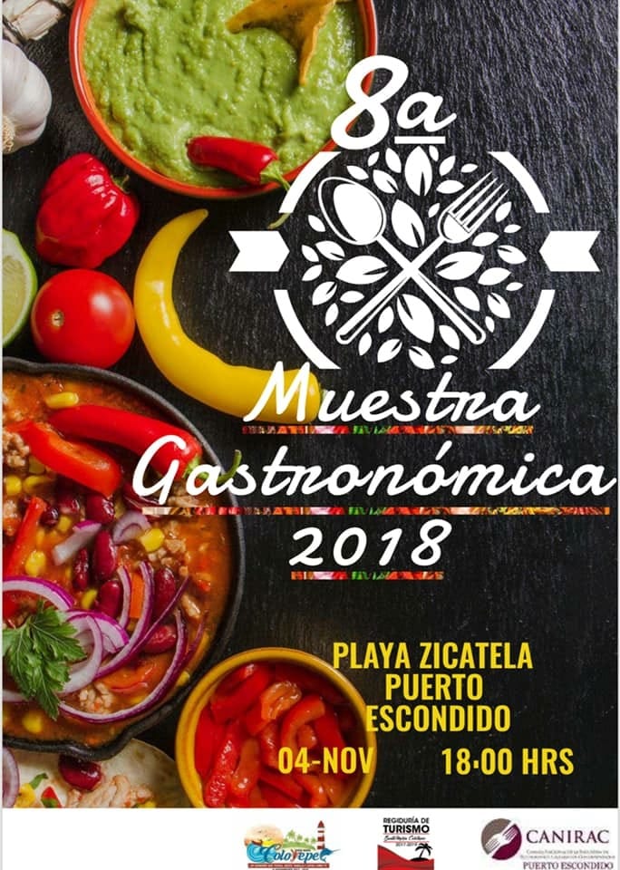Anuncian la octava Muestra Gastronómica en playa Zicatela en Puerto Escondido