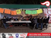 Continúan en huelga de hambre maestros de la 22